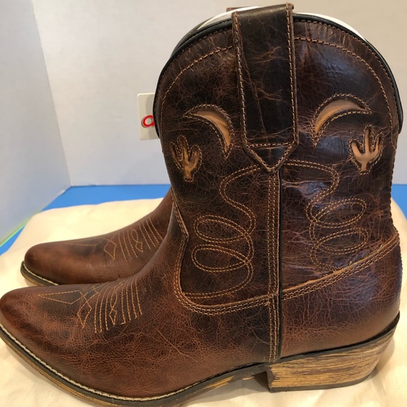 dingo Shoes - Dingo DI 692 Women’s Brown 7 Unlay Zip Cowboy Boot